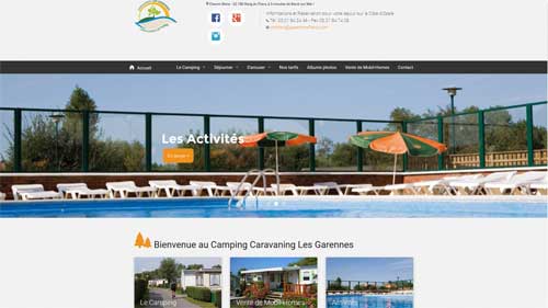 site caravaning les Garennes