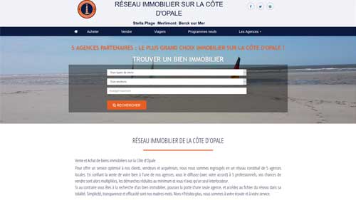 Site du Réseau Immobilier de la Cote d'Opale