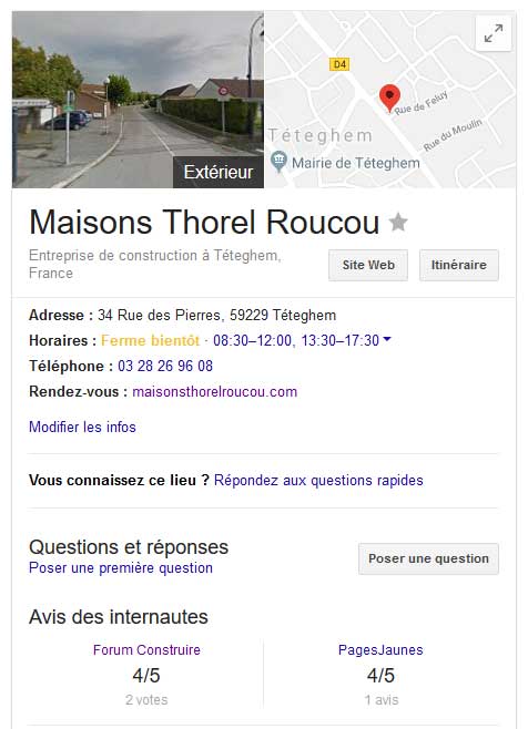 fiche google my business
